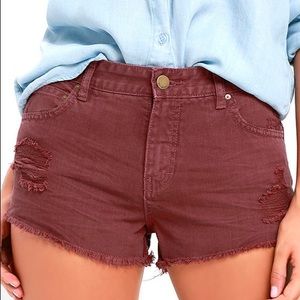 Denim shorts